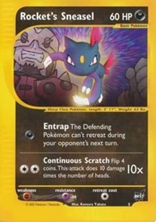 Rocket's Sneasel - 5 Best of Promos - Promo
