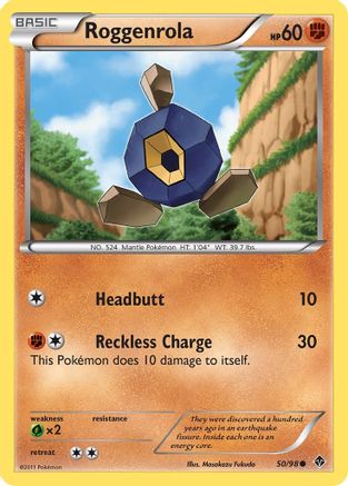 Roggenrola (50) - Reverse Holofoil Emerging Powers - Common