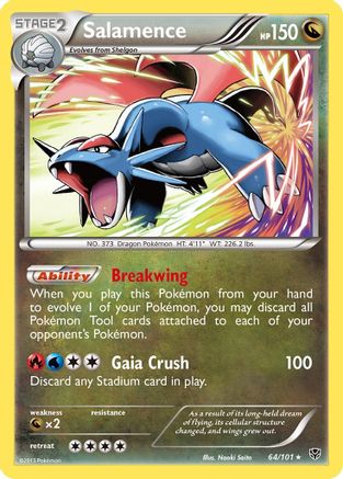 Salamence 064 - Holofoil Plasma Blast - Holo Rare