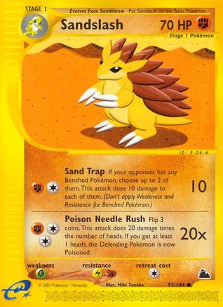Sandslash - Reverse Holofoil Skyridge - Common