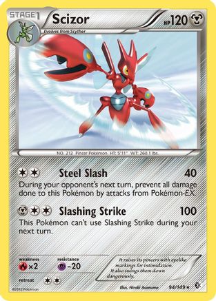 Scizor - Holofoil Boundaries Crossed - Holo Rare