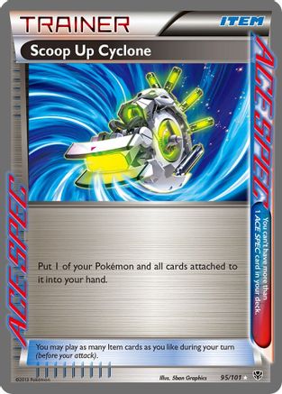 Scoop Up Cyclone 095  - Holofoil Plasma Blast - Rare Ace
