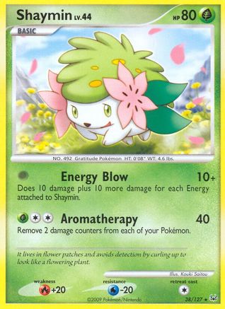 Shaymin (38) - Reverse Holofoil Platinum - Rare