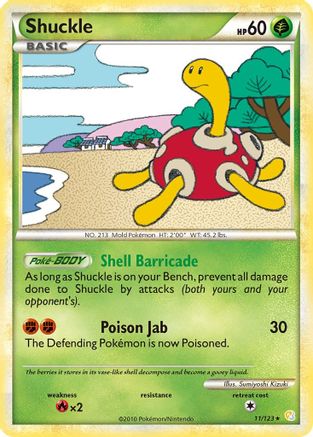 Shuckle - Holofoil HeartGold SoulSilver - Holo Rare