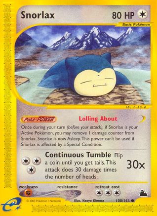 Snorlax - Reverse Holofoil Skyridge - Common