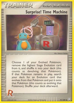 Surprise! Time Machine - Reverse Holofoil Team Rocket Returns - Uncommon