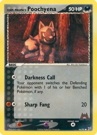 Team Magma's Poochyena - 66/95/95 Team Magma vs Team Aqua - Common