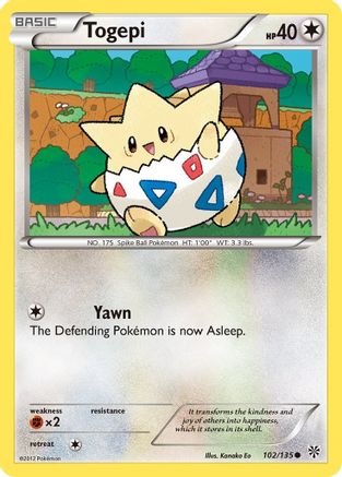 Togepi 102 Plasma Storm - Common