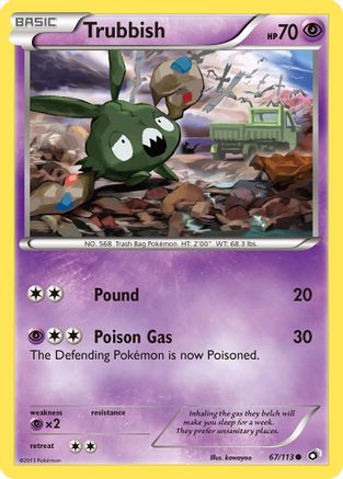 Trubbish 067 - Reverse Holofoil Legendary Treasures - Common