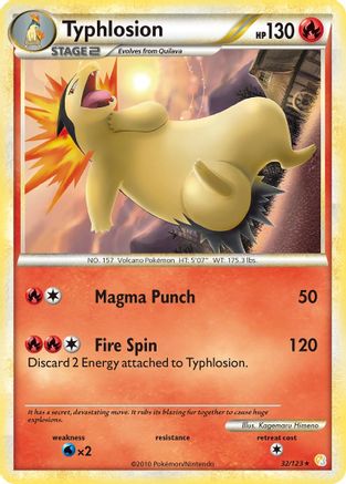 Typhlosion HeartGold SoulSilver - Rare