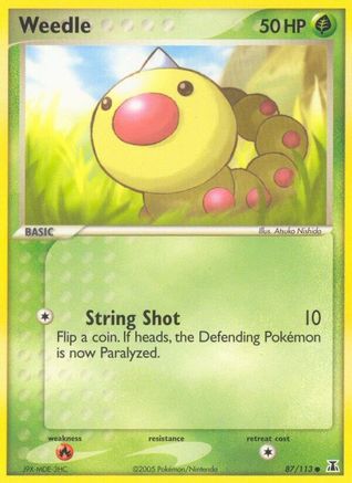 Weedle - Reverse Holofoil Delta Species - Common