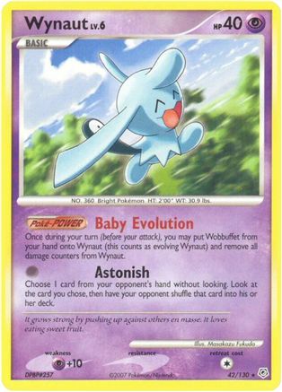 Wynaut - Reverse Holofoil Diamond and Pearl - Rare
