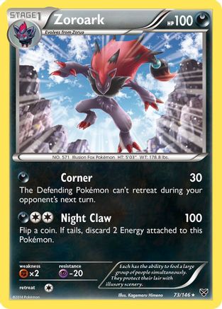 Zoroark 073 - Reverse Holofoil XY Base Set - Holo Rare