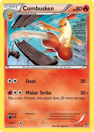 Combusken 013 - Reverse Holofoil XY Furious Fists - Uncommon
