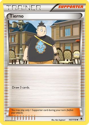 Tierno - Reverse Holofoil XY Phantom Forces - Uncommon