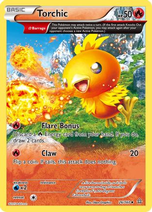 Torchic (Omega) 026 XY Primal Clash - Uncommon