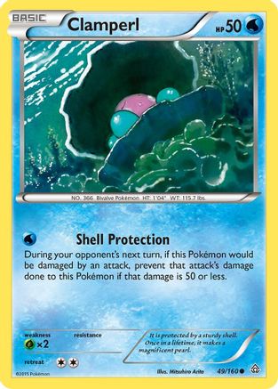 Clamperl - Reverse Holofoil XY Primal Clash - Common