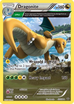 Dragonite (52 Delta) 052/108 - Reverse Holofoil XY Roaring Skies - Holo Rare