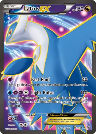 Latios EX (101 Full Art) 101/108 - Holofoil XY Roaring Skies - Ultra Rare