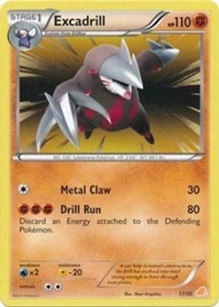 Excadrill (#17 Non-Holo) BW Trainer Kit Excadrill & Zoroark - Common