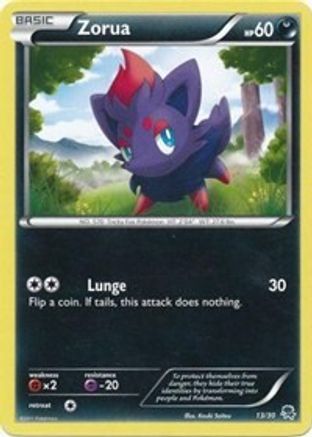 Zorua (#13) BW Trainer Kit Excadrill & Zoroark - Common