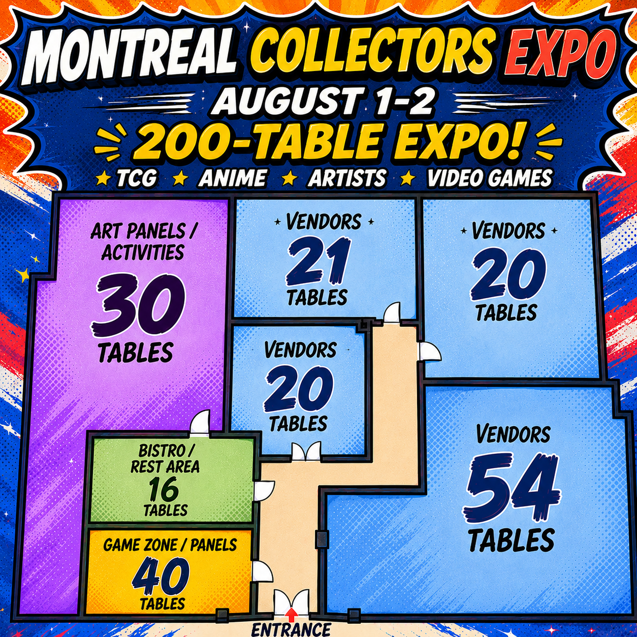 Collectors Expo Tables! Aug1-Aug2 (july31)