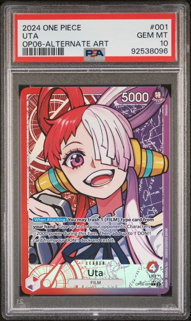 2024 ONE PIECE OP06-WINGS OF THE CAPTAIN #001 UTA ALTERNATE ART