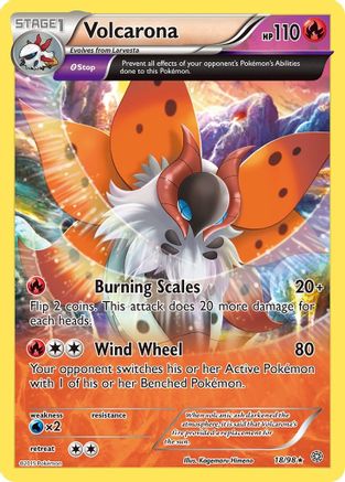 Volcarona (18) (18) 018  XY  Ancient Origins - Rare