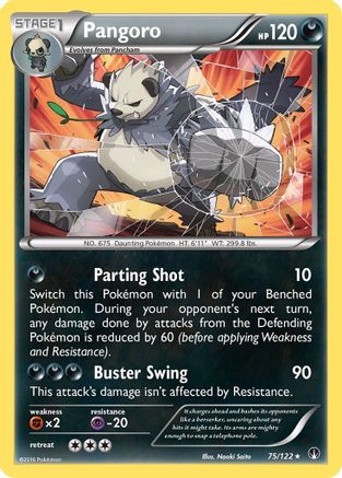 Pangoro 075  - Reverse Holofoil XY  BREAKpoint - Rare