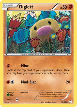 Diglett 038/83  - Reverse Holofoil Generations - Common