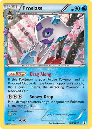Froslass RC8/RC32  - Holofoil Generations Radiant Collection - Uncommon
