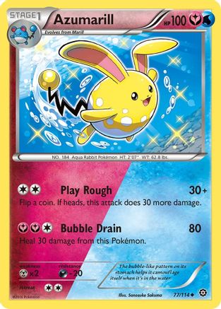 Azumarill 077/114  XY  Steam Siege - Uncommon