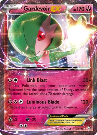Gardevoir EX 078/114  - Holofoil XY  Steam Siege - Ultra Rare
