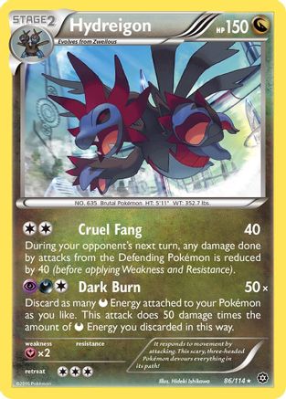 Hydreigon 086/114  - Holofoil XY  Steam Siege - Holo Rare