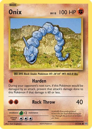 Onix 061/108  - Reverse Holofoil XY  Evolutions - Common