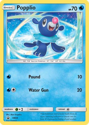Popplio SM24  - Holofoil SM Promos - Promo