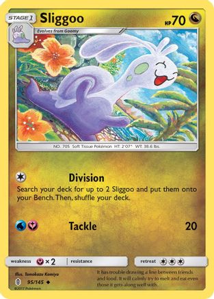 Sliggoo 095/145  - Reverse Holofoil SM  Guardians Rising - Uncommon