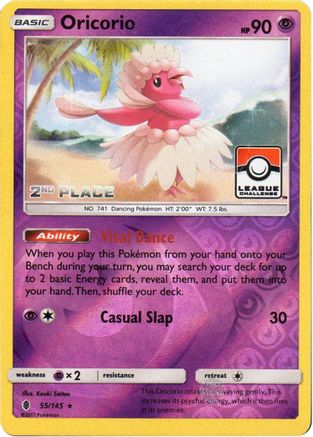 Oricorio 055/145  - Reverse Holofoil League & Championship Cards - Promo