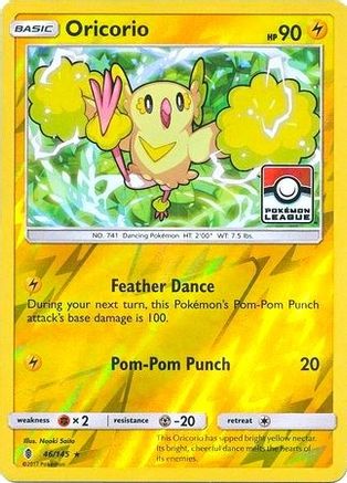 Oricorio 046/145  - Reverse Holofoil League & Championship Cards - Promo