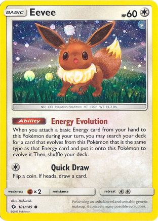 Eevee 101/149  - Holofoil Miscellaneous Cards & Products - Promo