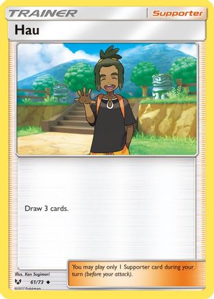 Hau 061  - Reverse Holofoil Shining Legends - Uncommon