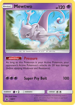 Mewtwo SM77  - Holofoil SM Promos - Promo