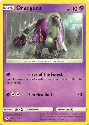 Oranguru 048  - Reverse Holofoil SM  Crimson Invasion - Rare