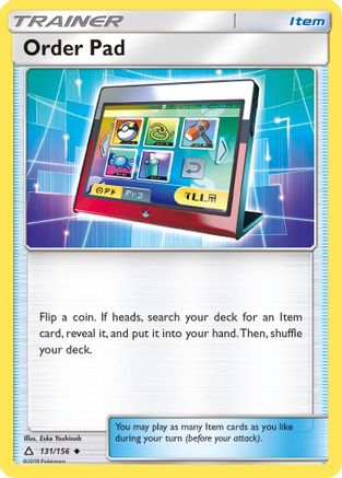 Order Pad 131/156  - Reverse Holofoil SM  Ultra Prism - Uncommon