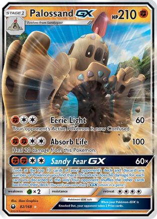 Palossand GX 082  - Holofoil SM  Celestial Storm - Ultra Rare