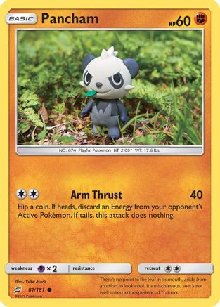 Pancham 081/181  - Reverse Holofoil SM  Team Up - Common