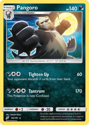 Pangoro 094  - Reverse Holofoil SM  Team Up - Rare
