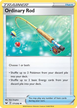 Ordinary Rod 171/202  SWSH01 Sword & Shield Base Set - Uncommon