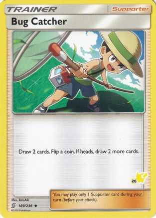 Bug Catcher - 189/236 (#26 Pikachu Stamped)/236  Battle Academy - Promo