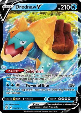 Drednaw V 014/73  - Holofoil Champions Path - Ultra Rare